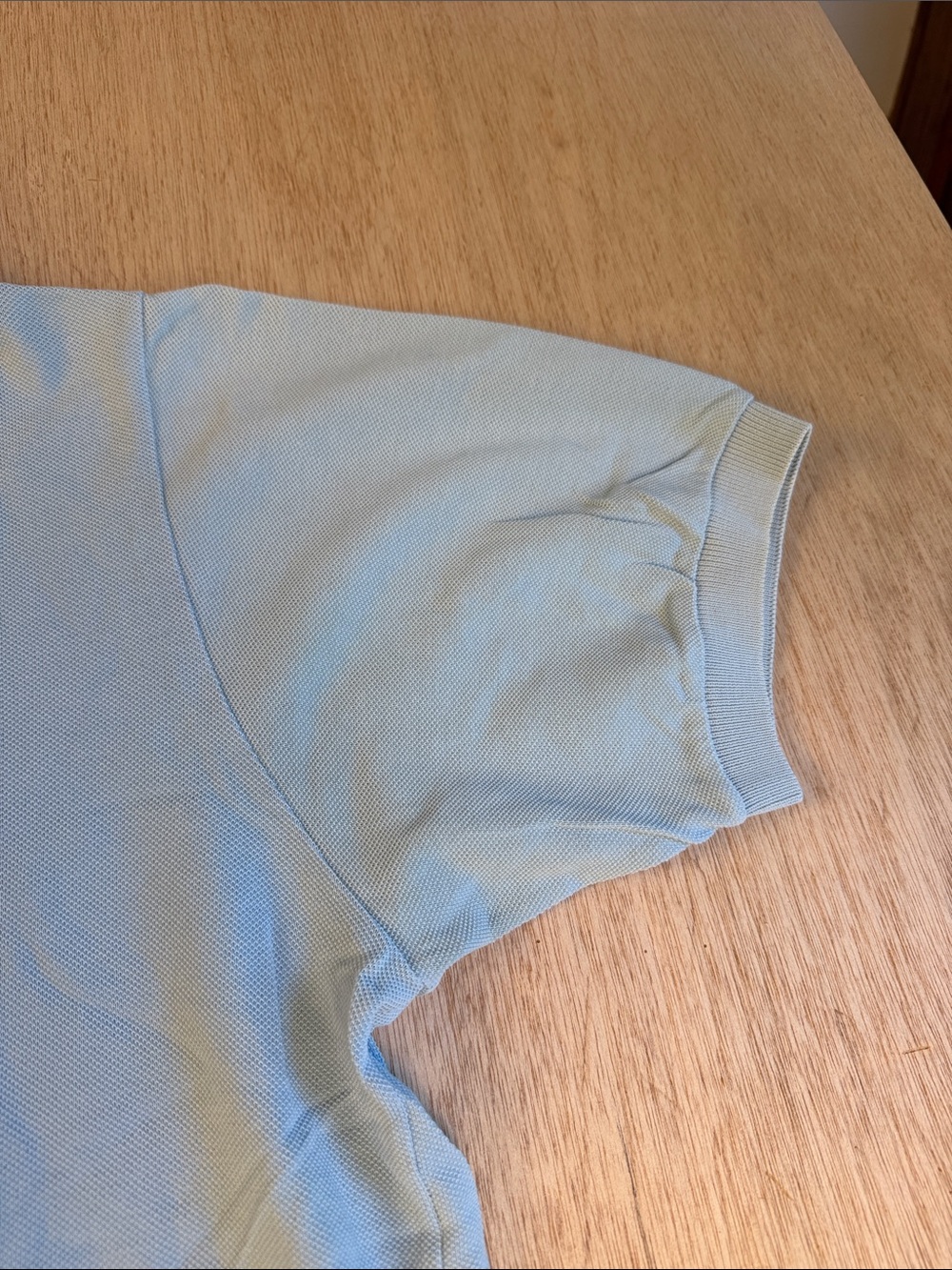 Lacoste Men’s Classic Piqué Polo Shirt Light Blue 100% Cotton Size 5 (US Large) - Picture 6 of 9